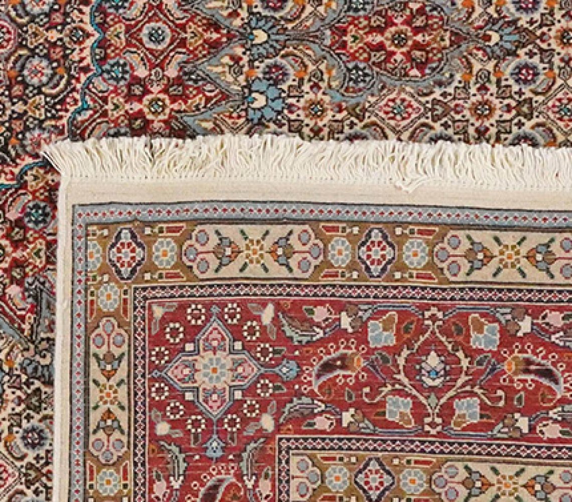 Moud Mahi — Hand-knotted, 194x199 cm, Beige, 100% Virgin Wool | View 6