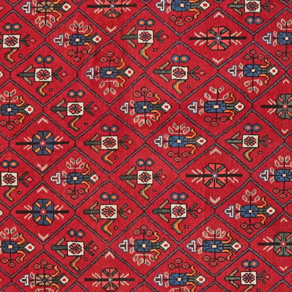 Abadeh — Hand-knotted, 105x152 cm, Red, 100% Virgin Wool | View 4