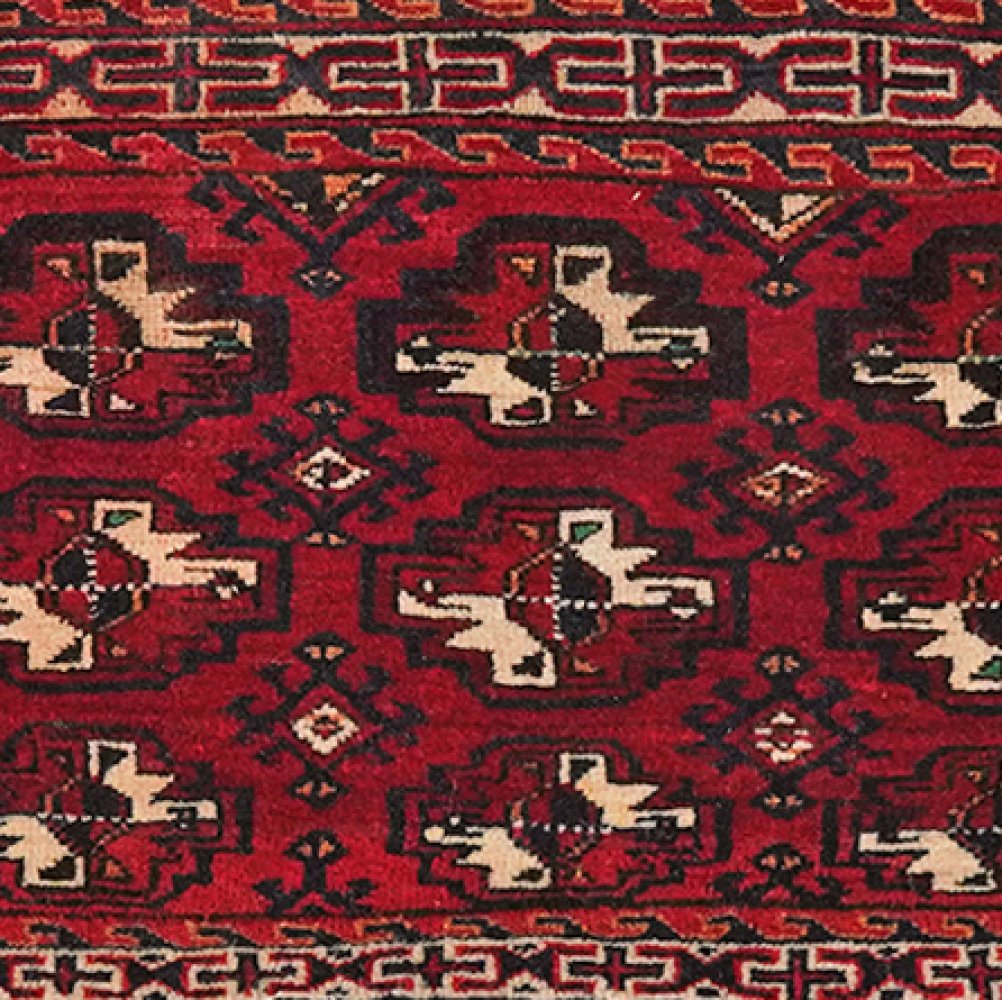 Tekke — Hand-knotted, 71x93 cm, Red, 100% Virgin Wool | View 4