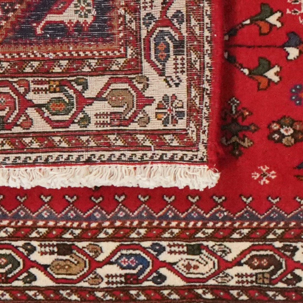 Nasrabad — Hand-knotted, 85x287 cm, Red, 100% Virgin Wool | View 6