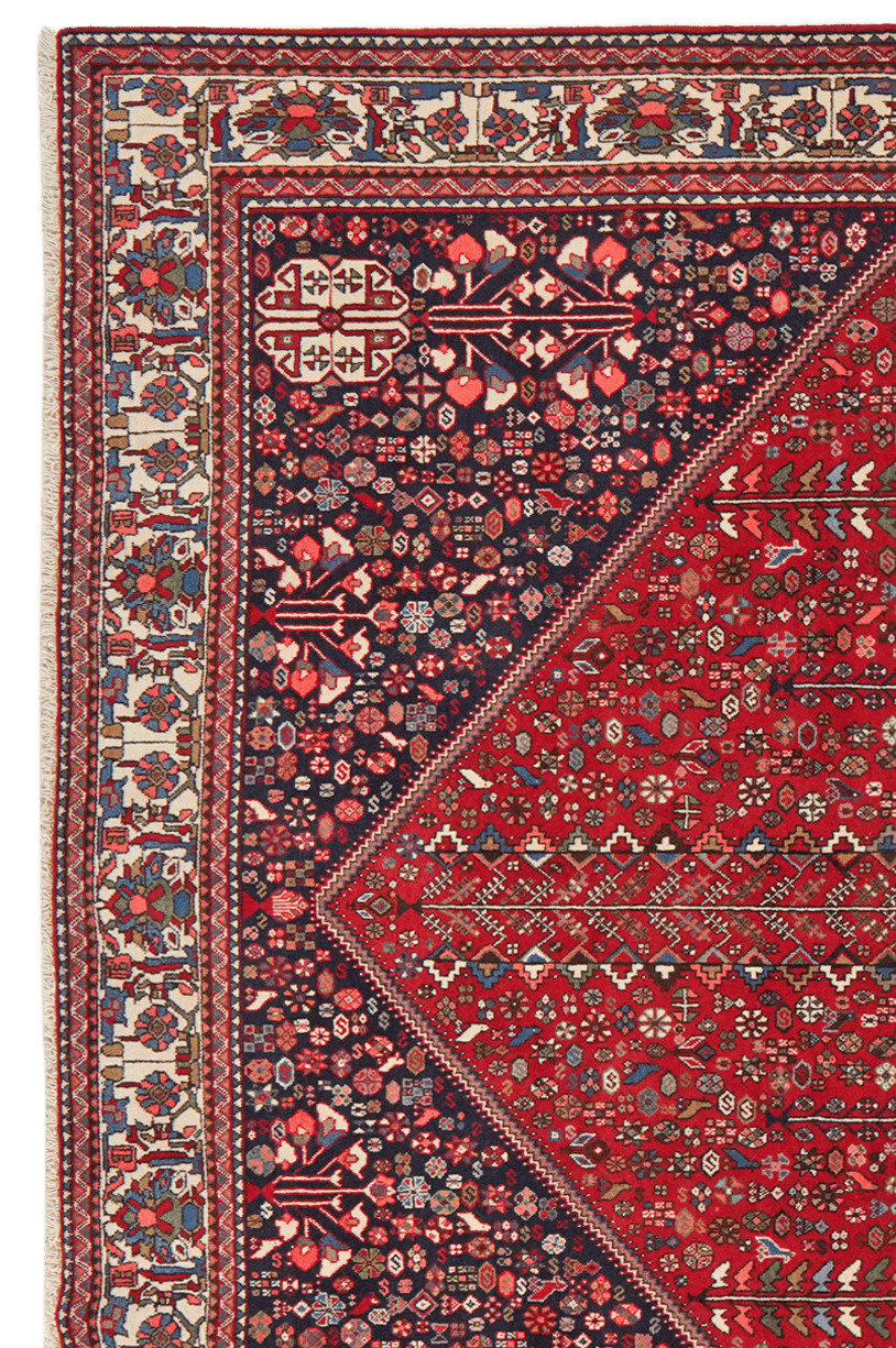 Abadeh — Hand-knotted, 209x302 cm, Red, 100% Virgin Wool | View 3