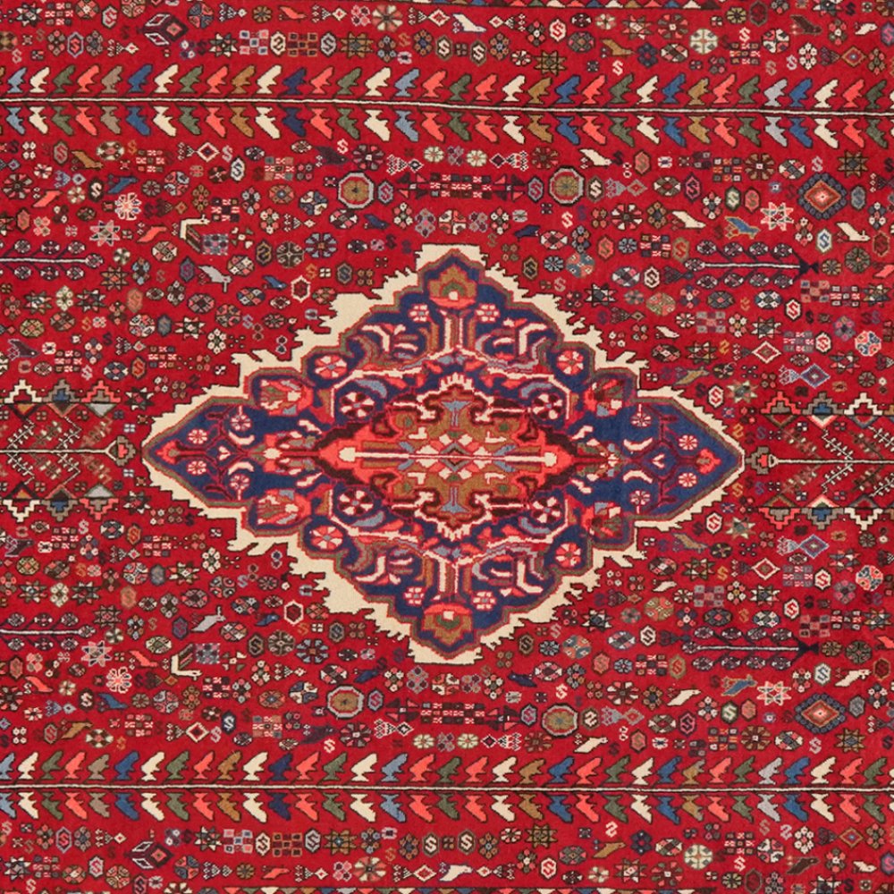 Abadeh — Hand-knotted, 209x302 cm, Red, 100% Virgin Wool | View 4