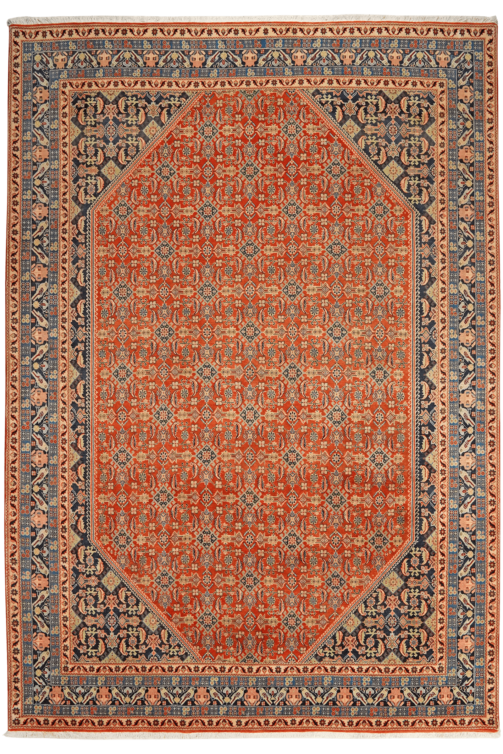 Kashkuli — Hand-knotted, 200x286 cm, Red, 100% Virgin Wool | Main view