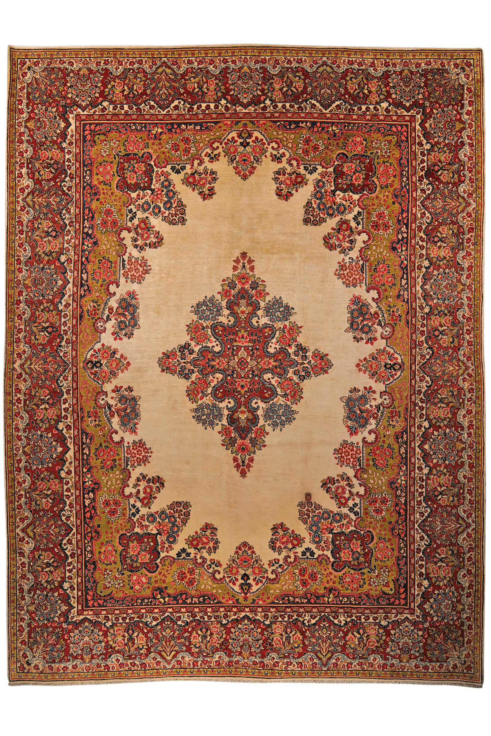 Ghiassabad — Hand-knotted, 310x417 cm, Beige, 100% Virgin Wool | Main view