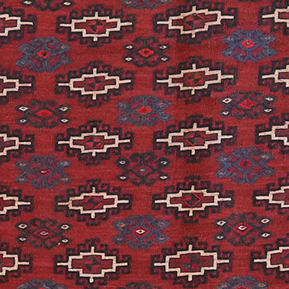 Gartchin — Hand-knotted, 83x95 cm, Red, 100% Virgin Wool | View 4