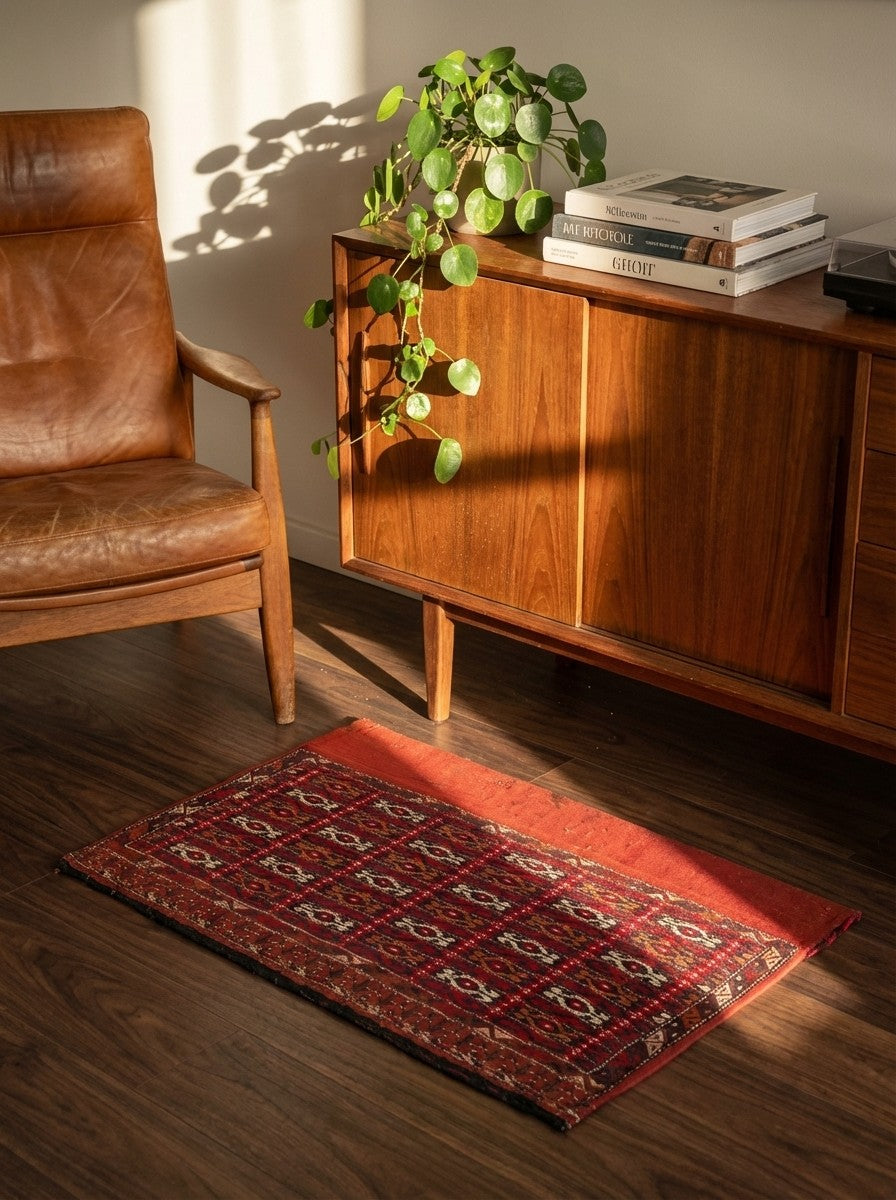 Gartchin — Hand-knotted, 77x120 cm, Multicolor, 100% Virgin Wool | Back view