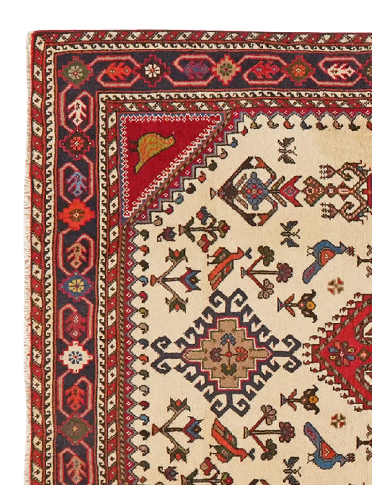 Nasrabad — Hand-knotted, 98x145 cm, Beige, 100% Virgin Wool | View 3