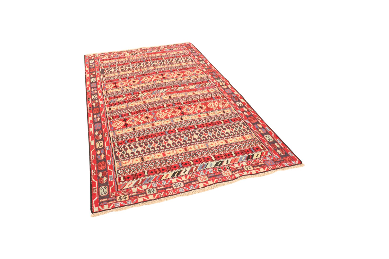 Sumak Shahsavan — Handmade, 126x195 cm, Multicolor, 100% Virgin Wool | View 5