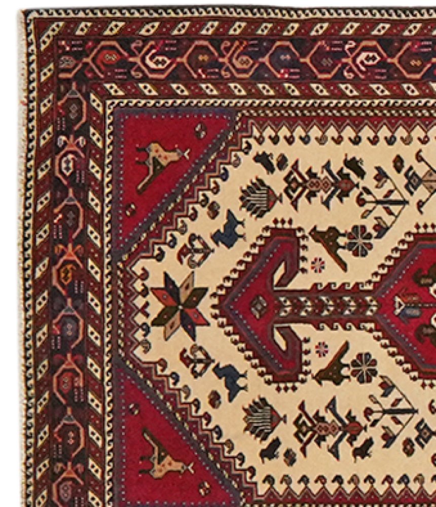 Nasrabad — Hand-knotted, 83x395 cm, Beige, 100% Virgin Wool | View 3