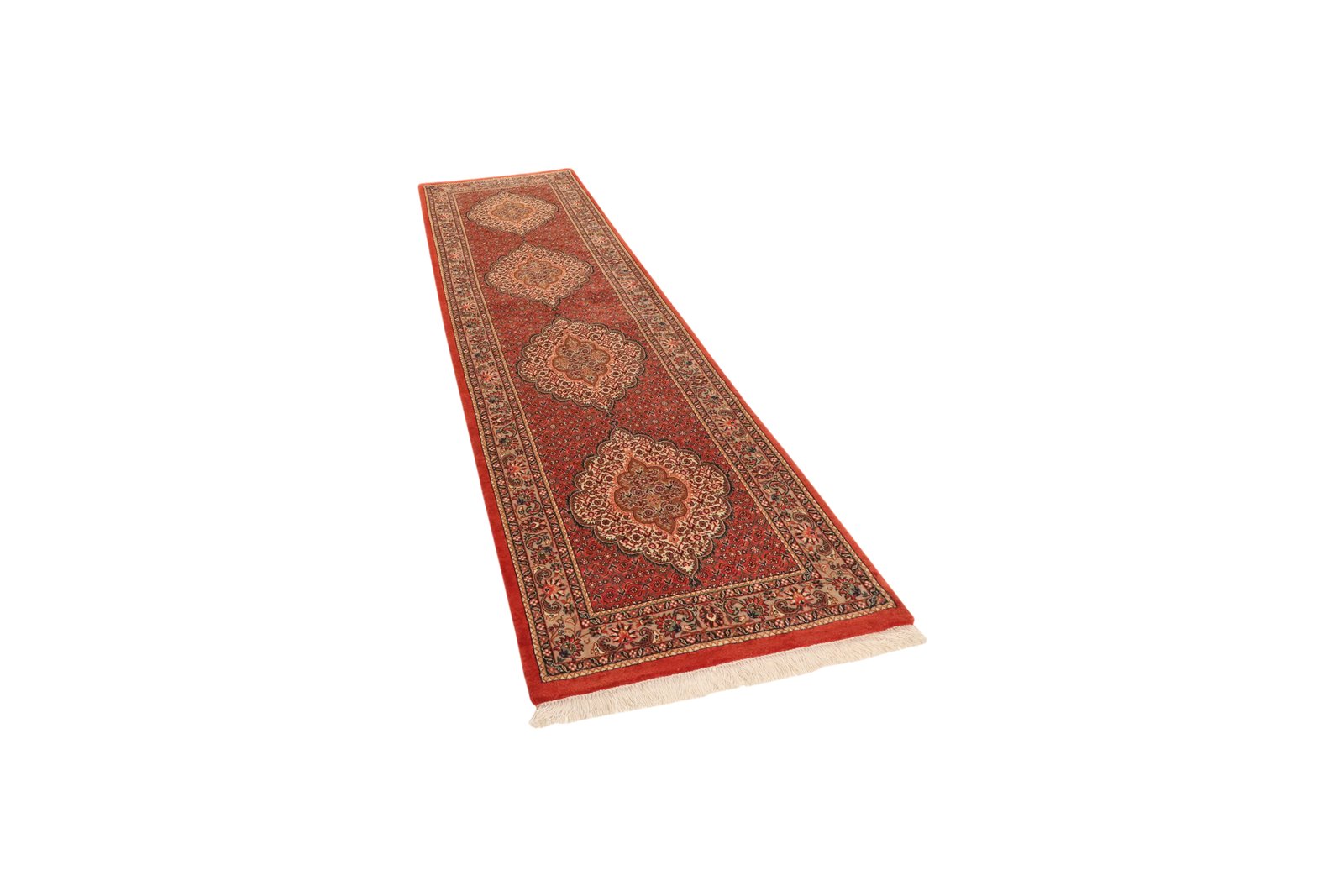 Bidjar Bookan — Hand-knotted, 75x255 cm, Red, 95% Schurwolle, 5% Seide | View 5