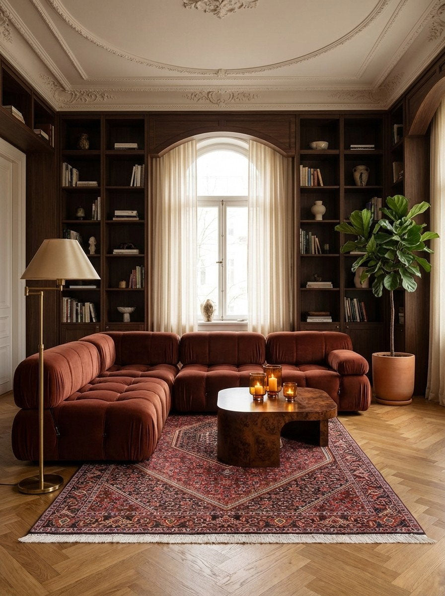 Bidjar Bookan — Handgefertigt, 182x111 cm, Blau, 100% Virgin Wool | Back view