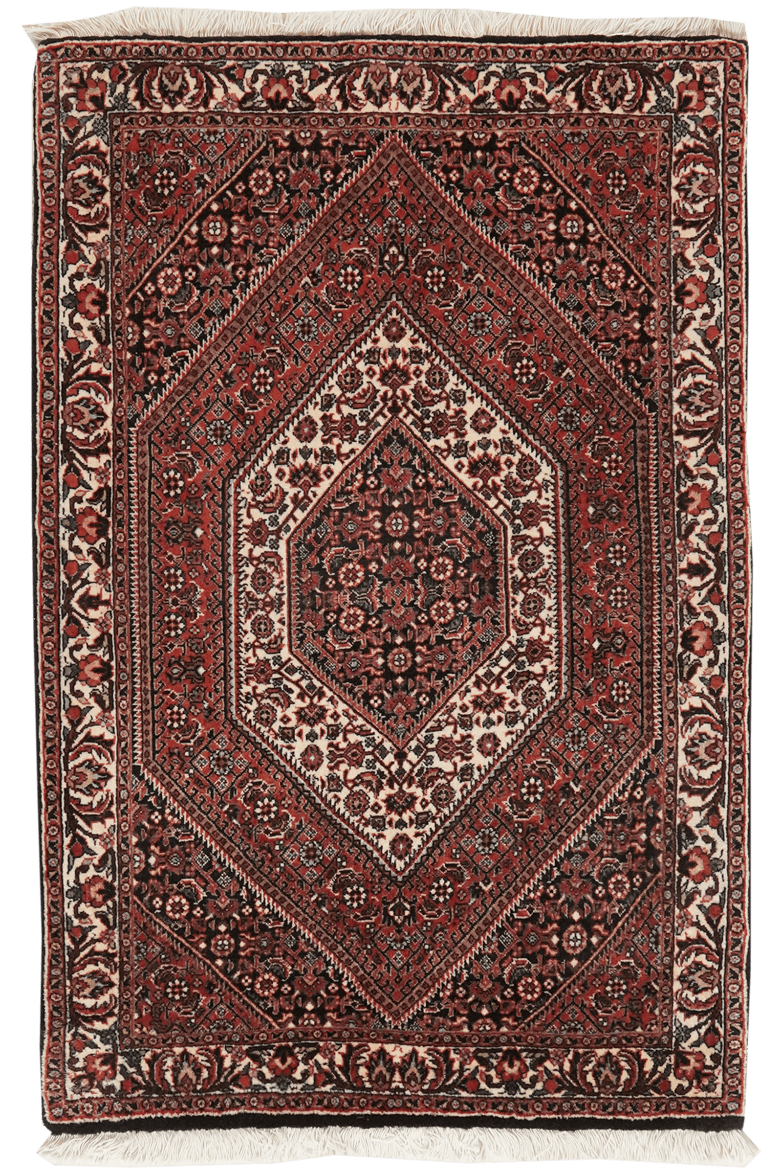Bidjar Bookan — Hand-knotted, 71x108 cm, Red, 100% Virgin Wool | Main view
