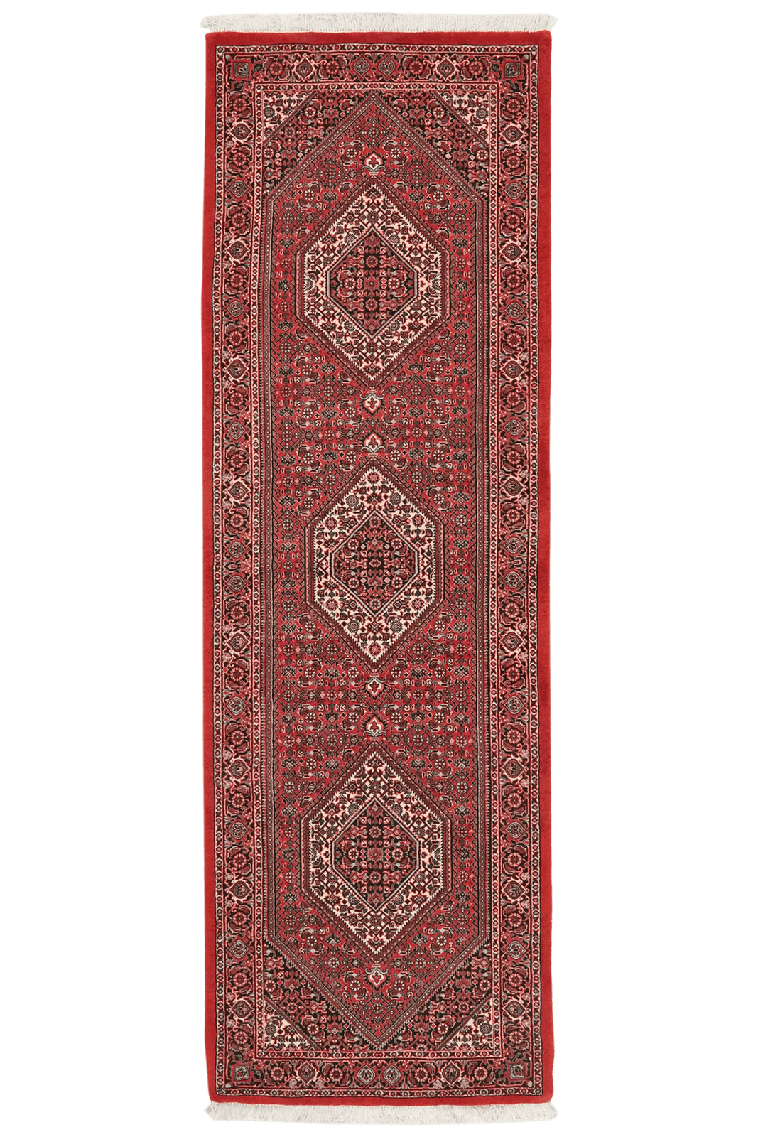 Bidjar Bookan — Hand-knotted, 78x244 cm, Red, 100% Virgin Wool | Main view