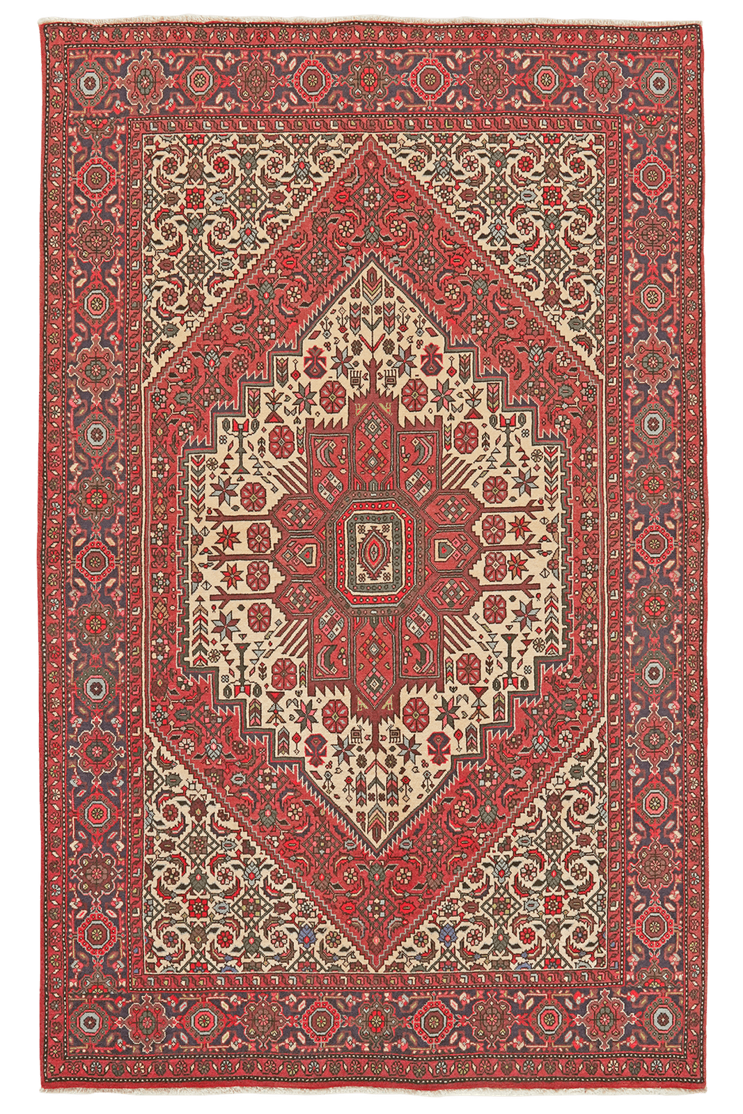 Goltuk — Hand-knotted, 132x215 cm, Beige, 100% Virgin Wool | Main view