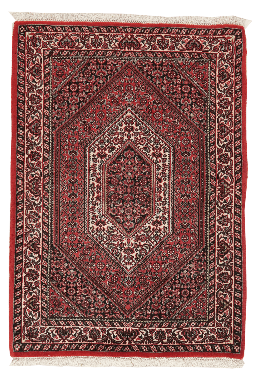 Bidjar Bookan — Hand-knotted, 79x110 cm, Red, 100% Virgin Wool | Main view