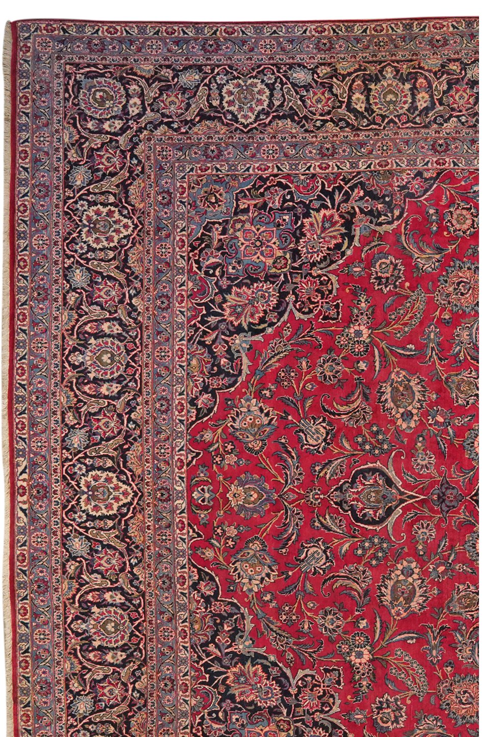 Kashan — Hand-knotted, 335x447 cm, Red, 100% Virgin Wool | View 3