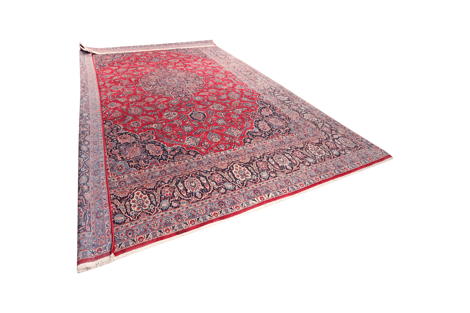 Kashan — Hand-knotted, 335x447 cm, Red, 100% Virgin Wool | View 5