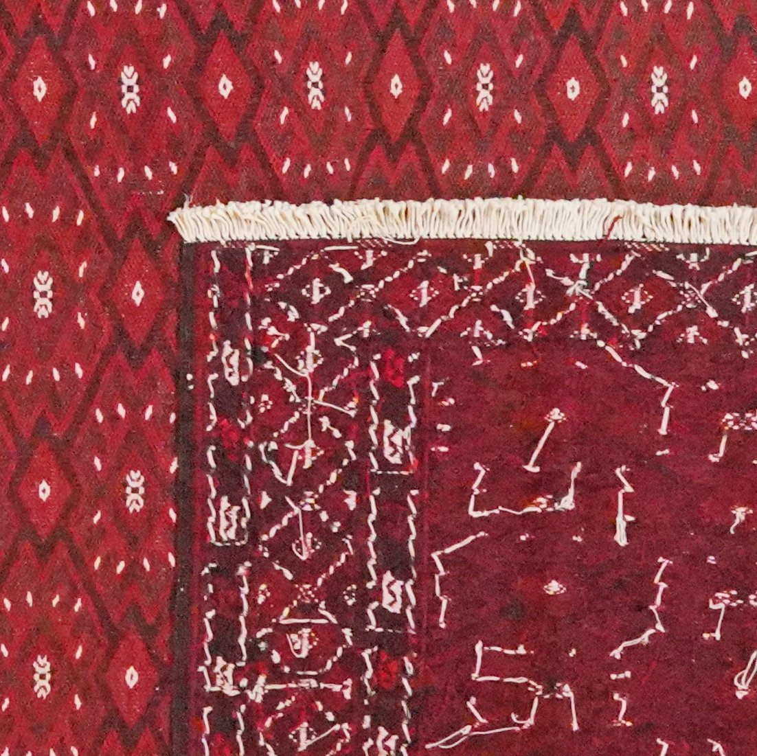 Kelim Turkman — Handmade, 227x337 cm, Multicolor, 100% Virgin Wool | View 6