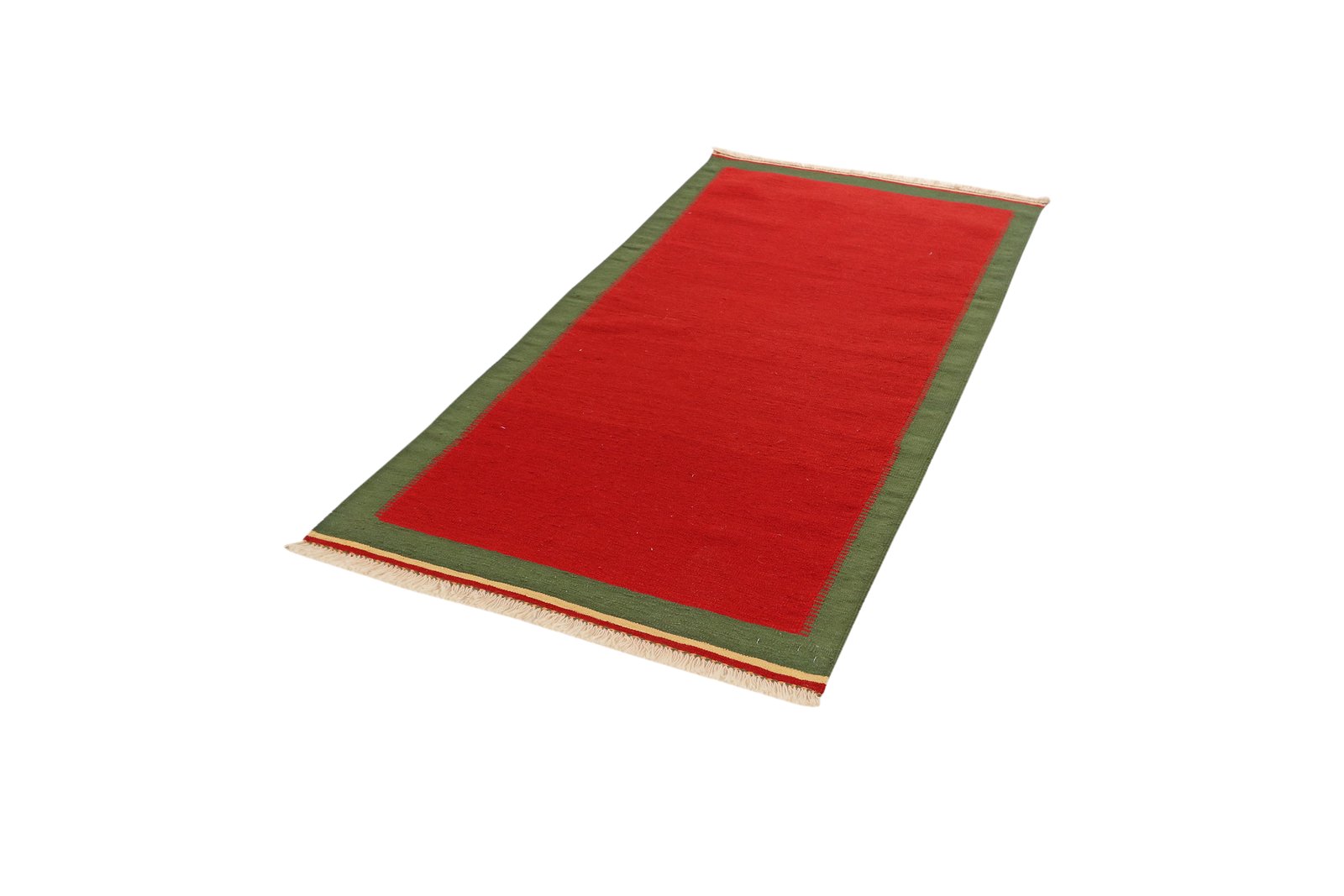 Kelim Gashgai — Handmade, 96x200 cm, Red, 100% Virgin Wool | View 5