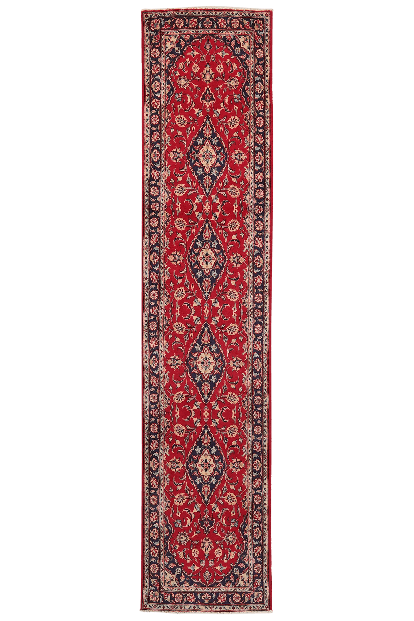 Ardakan — Hand-knotted, 78x357 cm, Red, 100% Virgin Wool | Main view