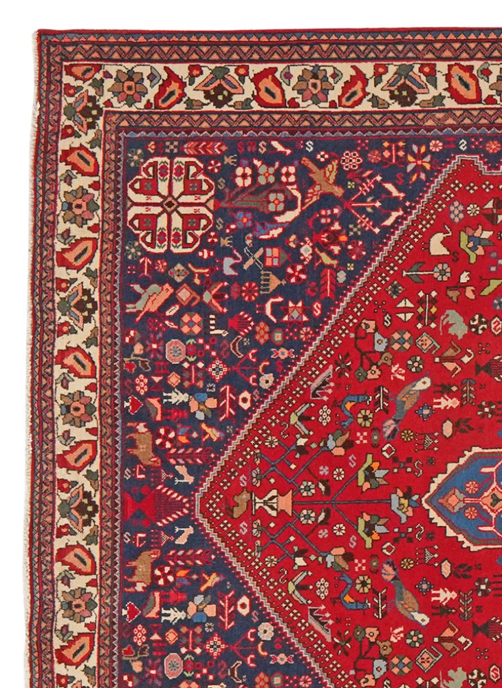 Abadeh — Hand-knotted, 157x210 cm, Red, 100% Virgin Wool | View 3