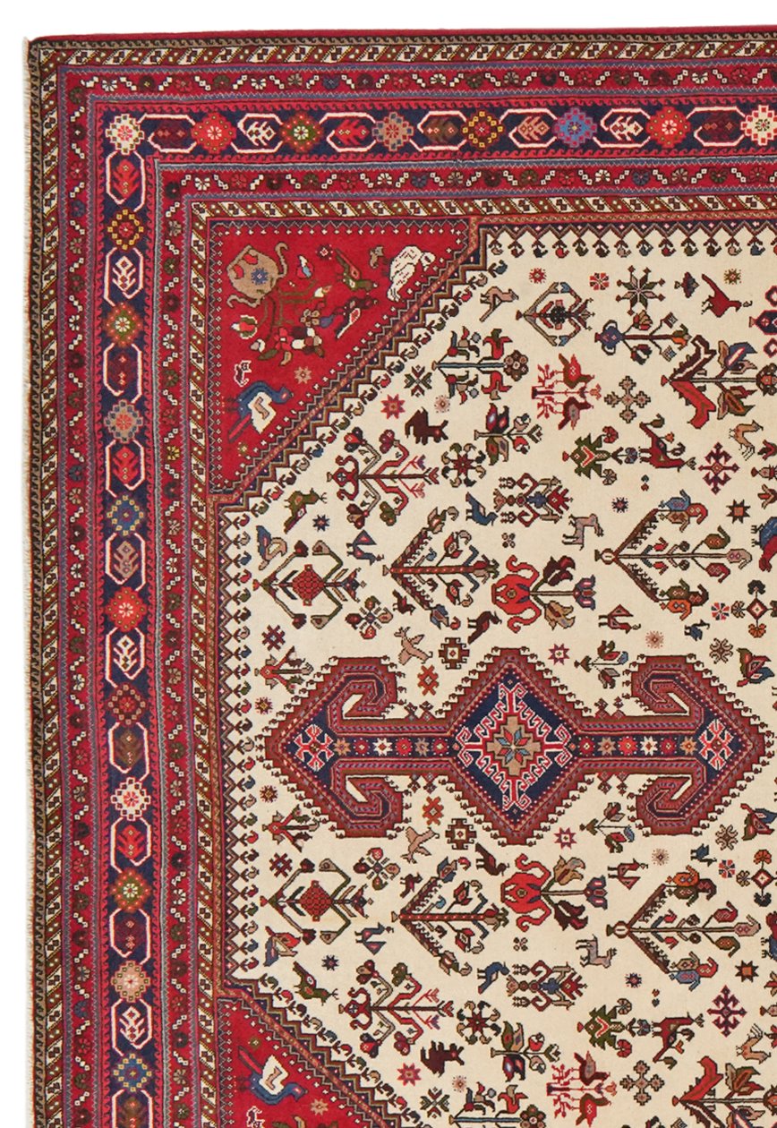 Nasrabad — Hand-knotted, 204x312 cm, Beige, 100% Virgin Wool | View 3