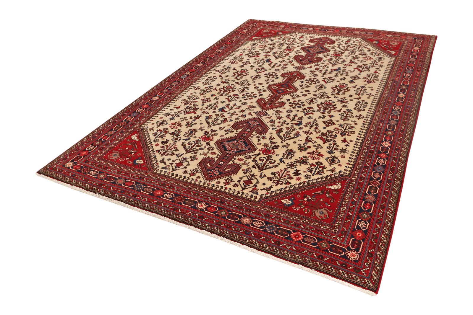 Nasrabad — Hand-knotted, 204x312 cm, Beige, 100% Virgin Wool | View 5