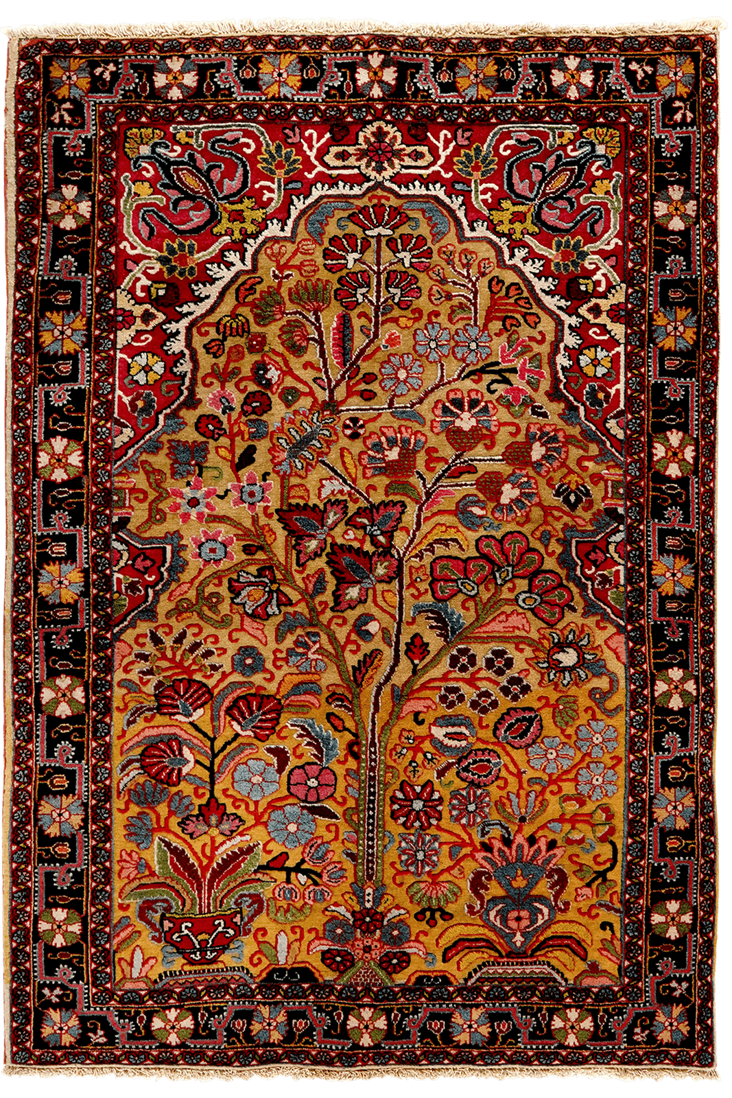 Djozan — Hand-knotted, 104x152 cm, Beige, 100% Virgin Wool | Main view