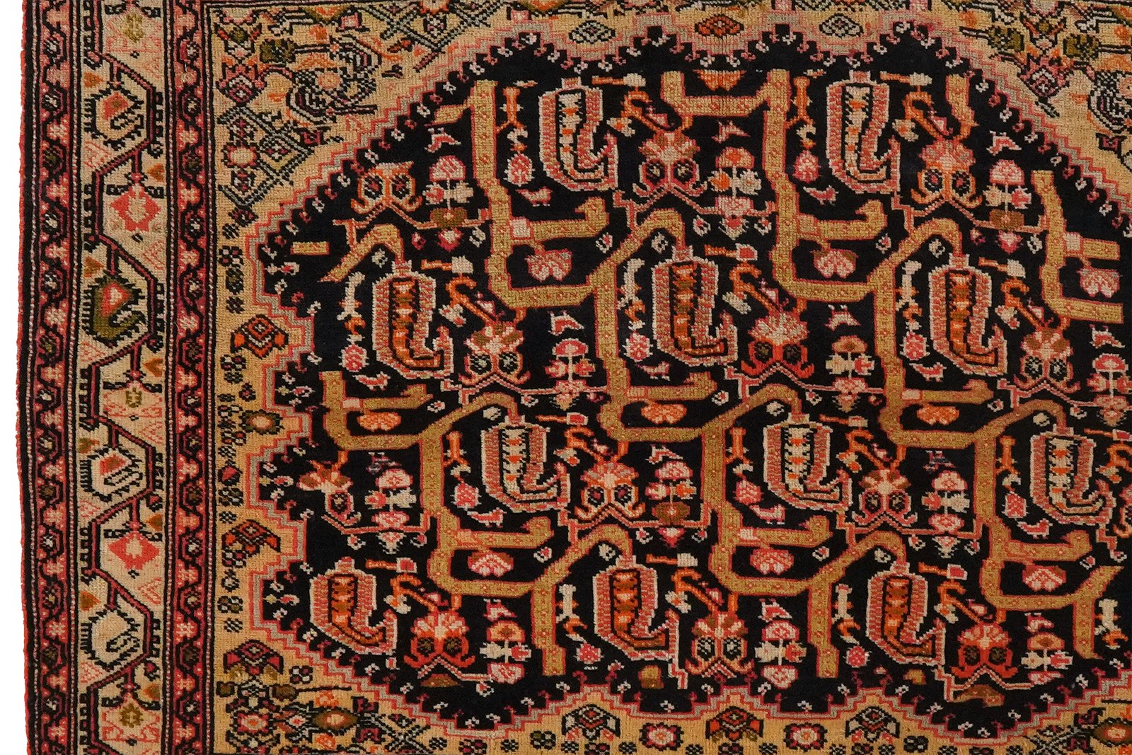 Farahan — Hand-knotted, 100x74 cm, Blue, 100% Virgin Wool | View 3