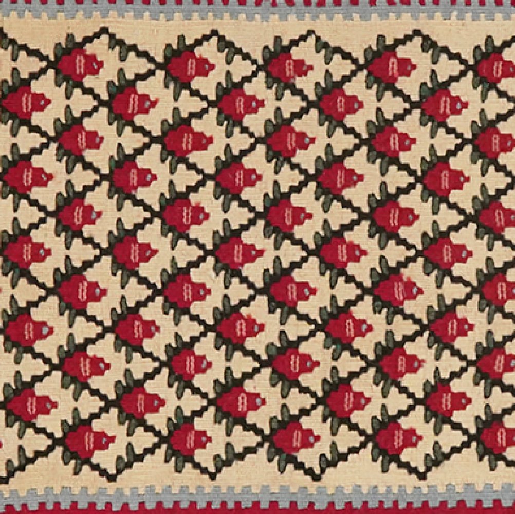 Kelim Senneh — Handmade, 59x83 cm, Beige, 100% Virgin Wool | View 4
