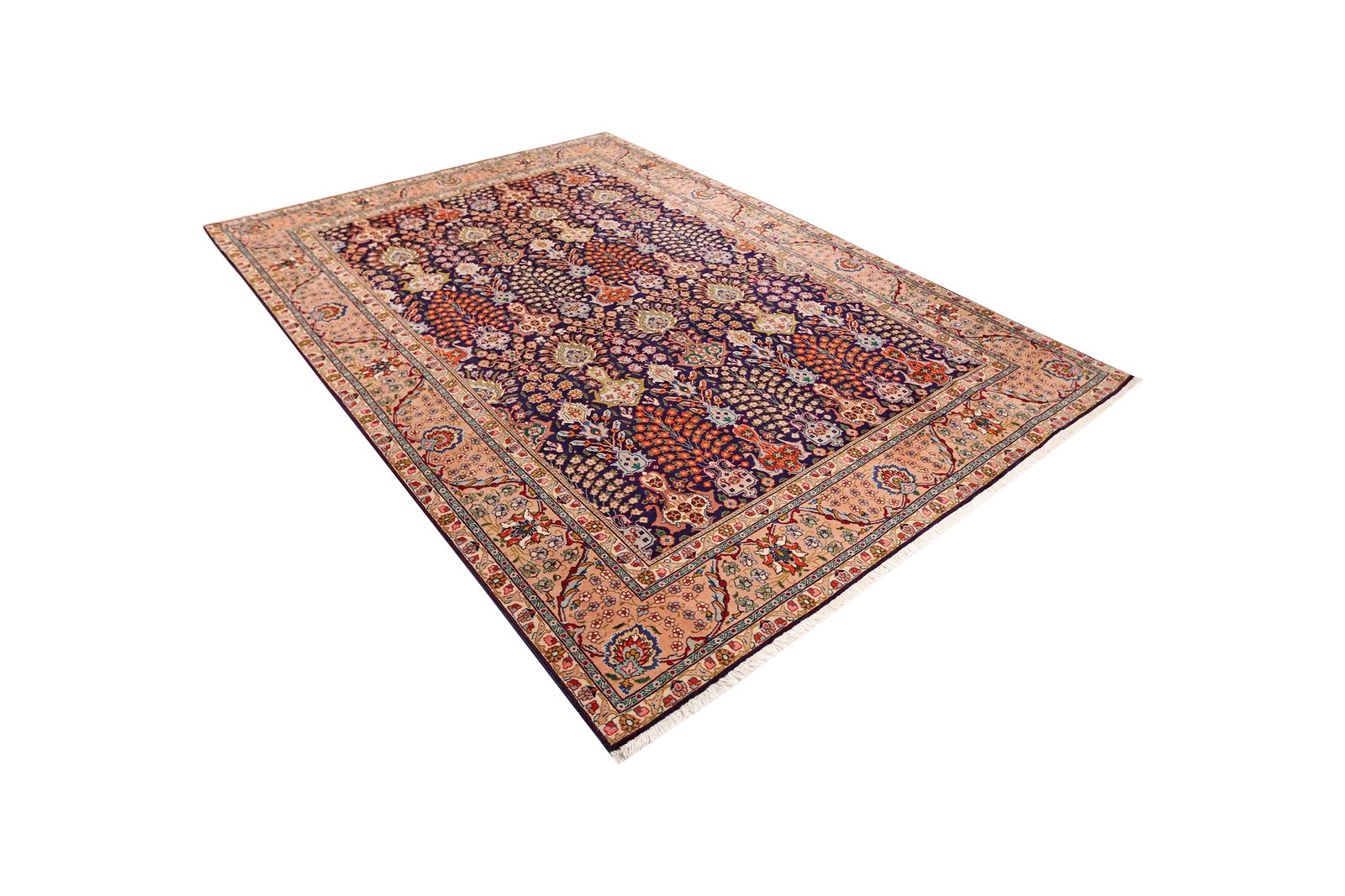 Tabriz Old — Hand-knotted, 200x298 cm, Blue, 100% Virgin Wool | View 5