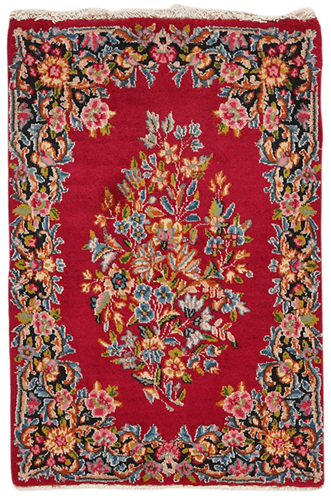 Yazd — Hand-knotted, 52x79 cm, Red, 100% Virgin Wool | Main view