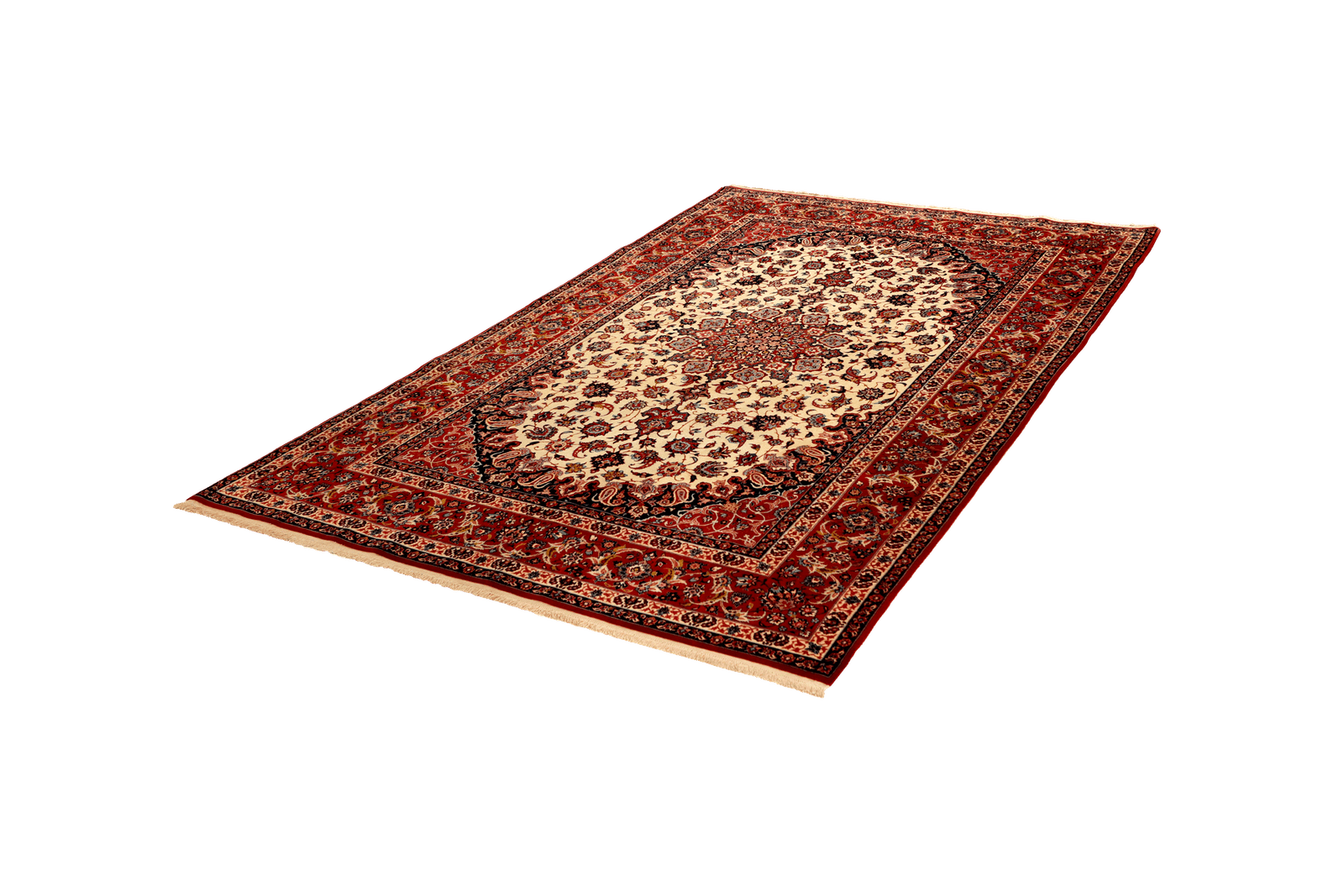 Isfahan — Hand-knotted, 148x228 cm, Beige, 100% Virgin Wool | View 5