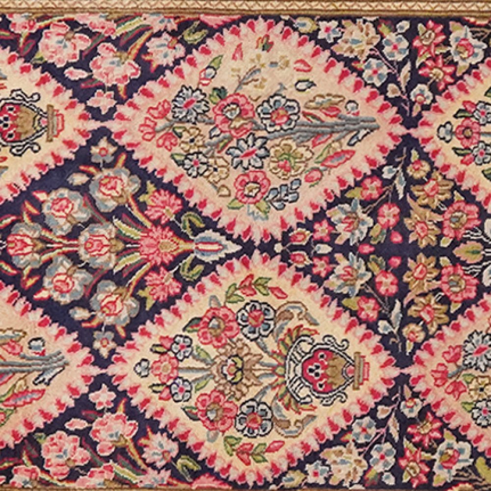 Yazd — Hand-knotted, 98x400 cm, Blue, 100% Virgin Wool | View 4