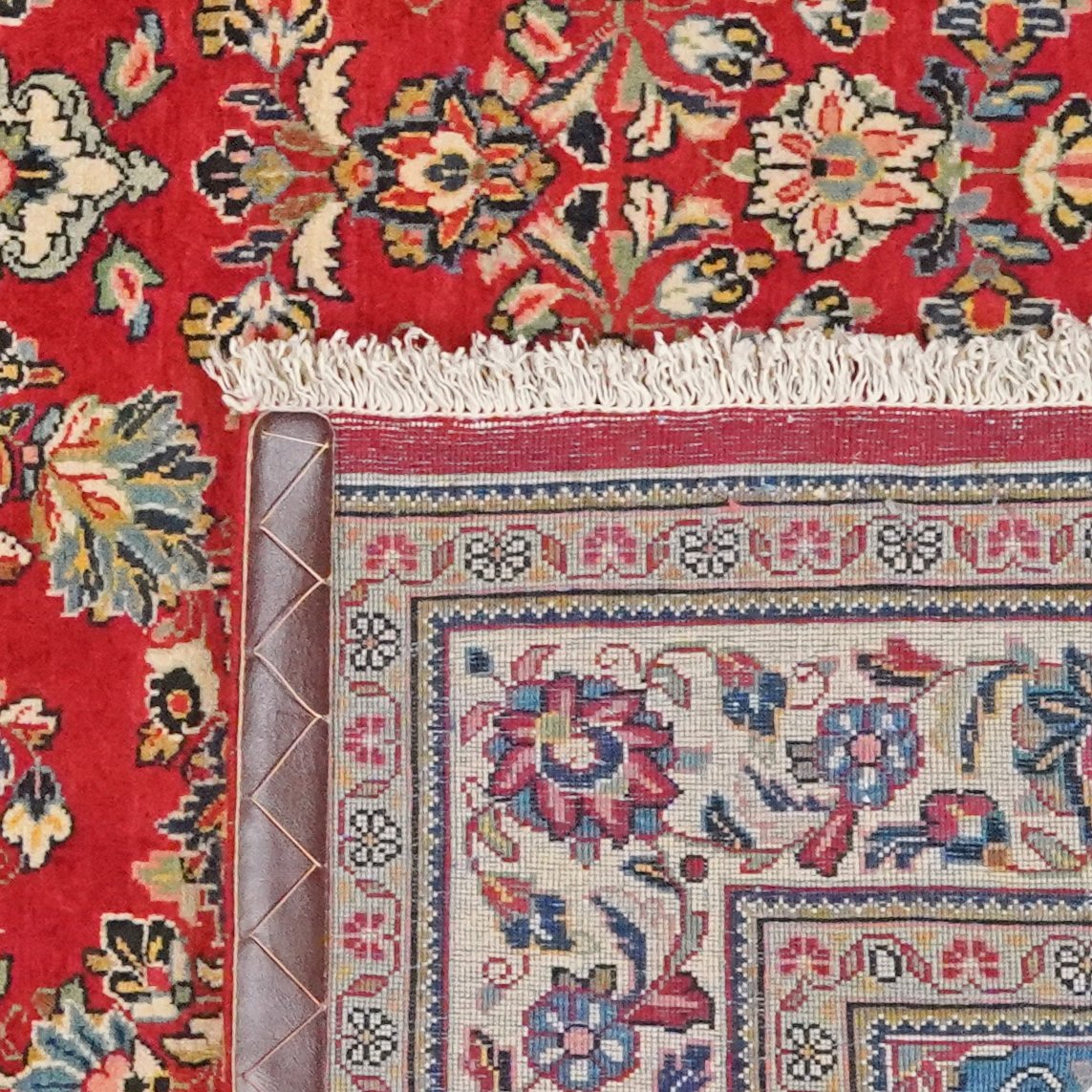 Sarough — Hand-knotted, 143x215 cm, Red, 100% Virgin Wool | View 6