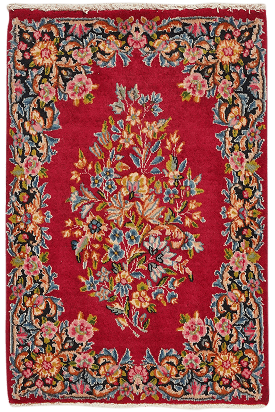 Yazd — Hand-knotted, 53x81 cm, Red, 100% Virgin Wool | Main view