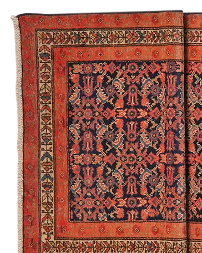 Malayer — Hand-knotted, 90x494 cm, Blue, 100% Virgin Wool | View 3