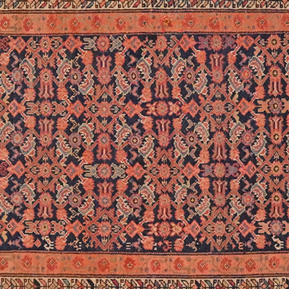 Malayer — Hand-knotted, 90x494 cm, Blue, 100% Virgin Wool | View 4