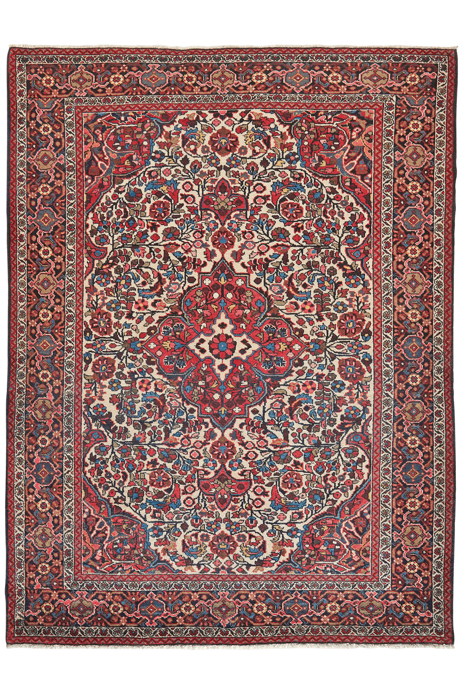 Bourtchalou — Hand-knotted, 154x210 cm, Beige, 100% Virgin Wool | Main view