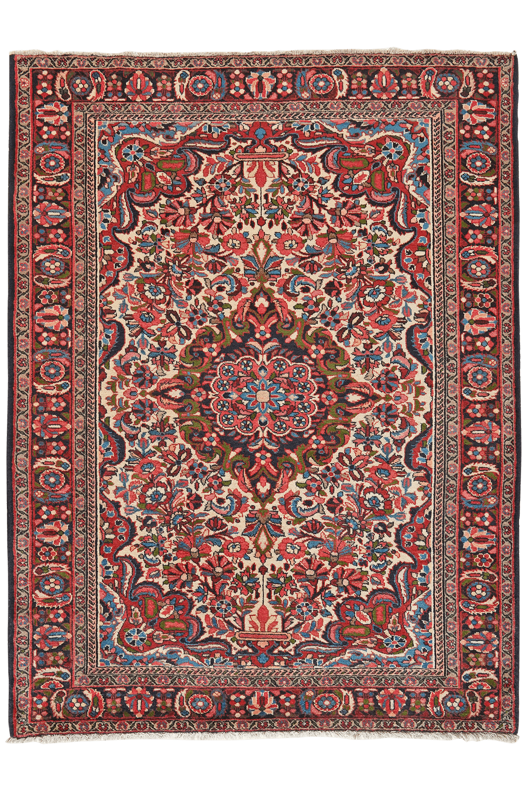 Bourtchalou — Hand-knotted, 152x206 cm, Beige, 100% Virgin Wool | Main view