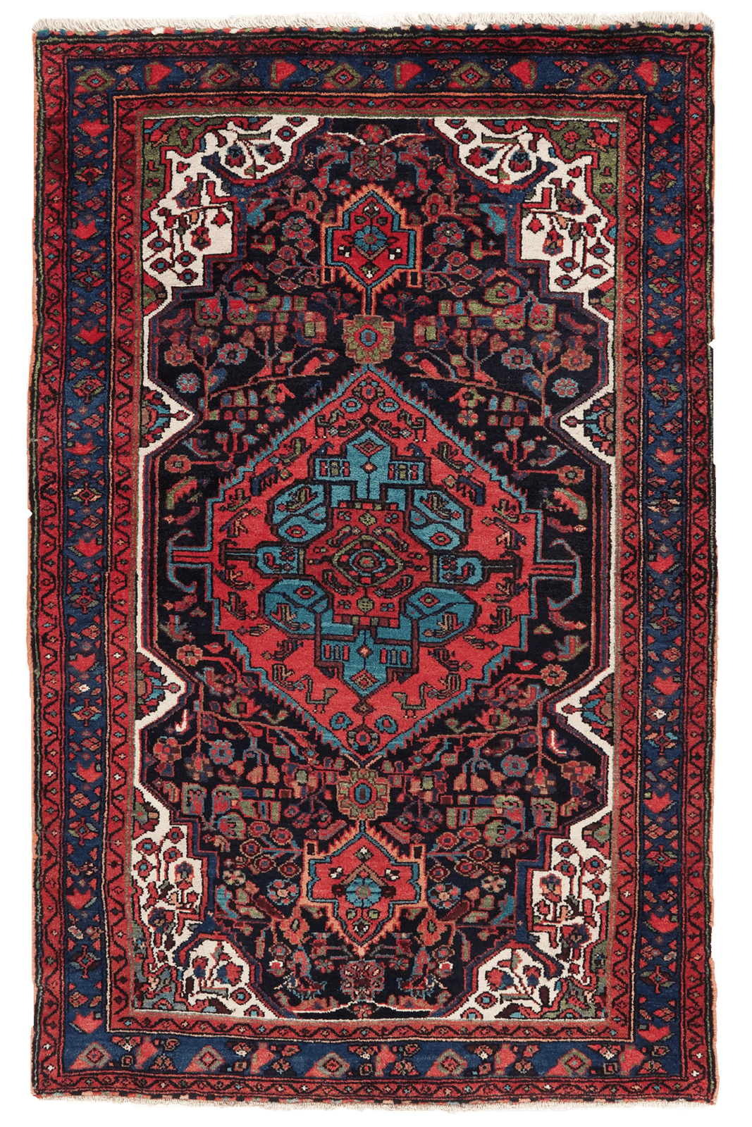 Armanibaf — Hand-knotted, 123x200 cm, Blue, 100% Virgin Wool | Main view