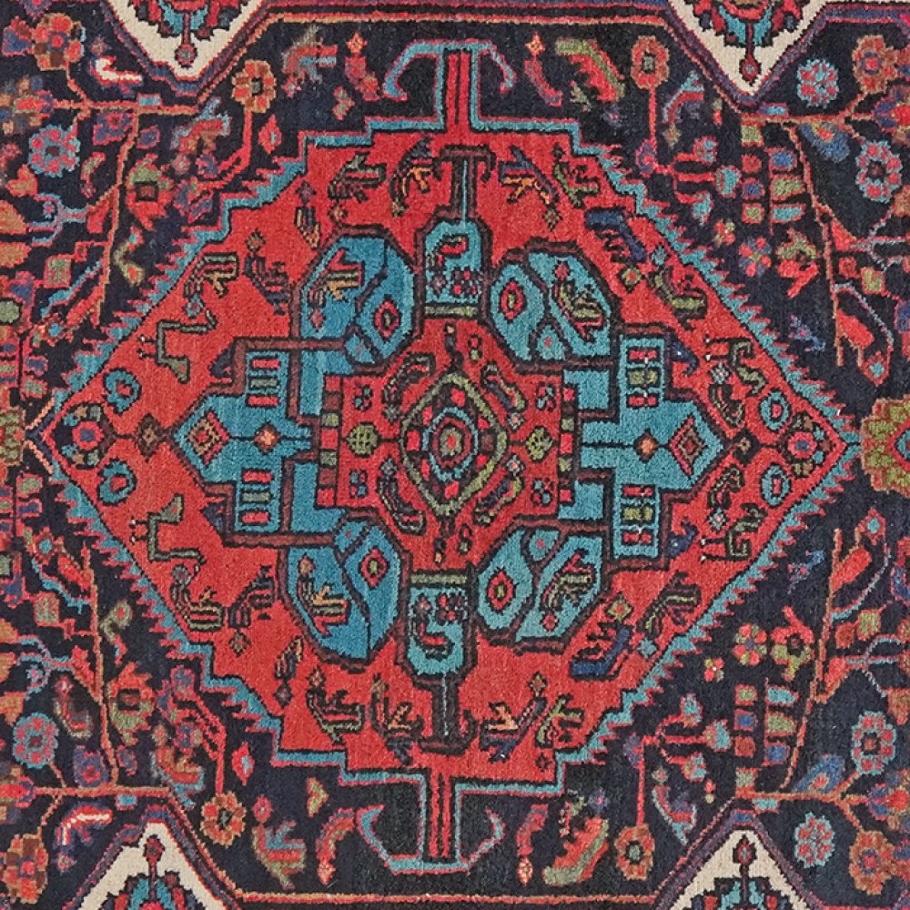 Armanibaf — Hand-knotted, 123x200 cm, Blue, 100% Virgin Wool | View 4