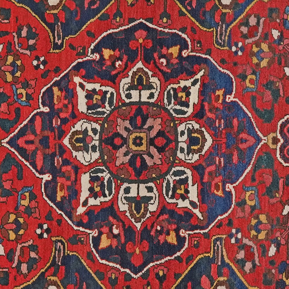 Bakhtiar — Hand-knotted, 134x211 cm, Red, 100% Virgin Wool | View 4