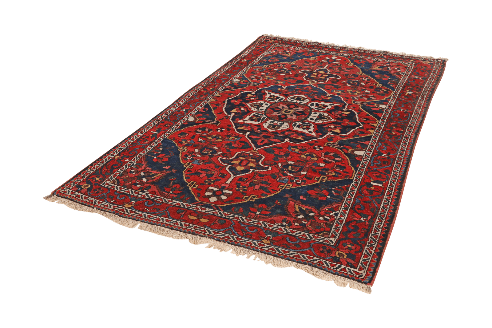 Bakhtiar — Hand-knotted, 134x211 cm, Red, 100% Virgin Wool | View 5