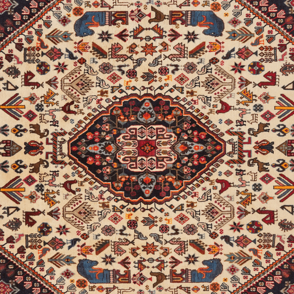 Gashgai — Hand-knotted, 156x240 cm, Beige, 100% Virgin Wool | View 4