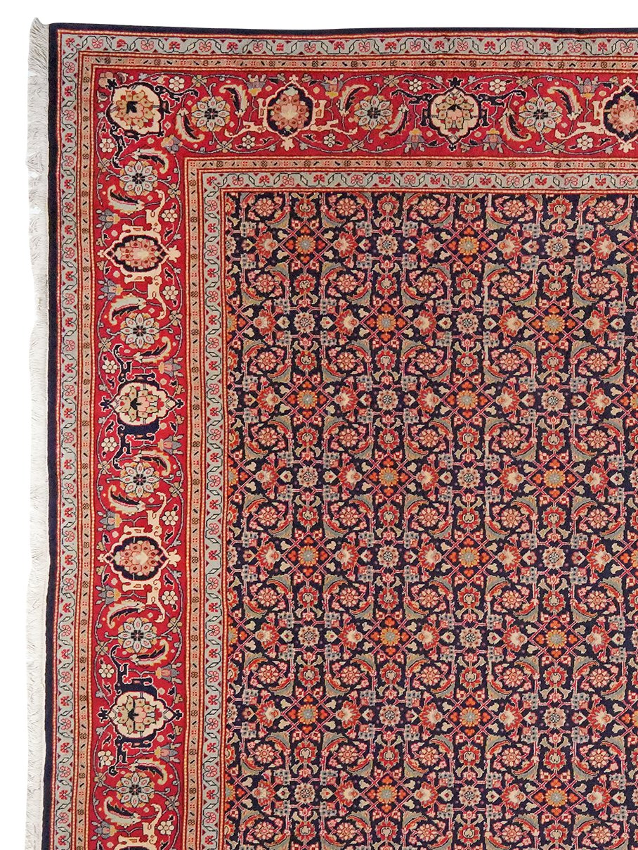 Tabriz 40 Raj — Hand-knotted, 245x347 cm, Blue, 100% Virgin Wool | View 3