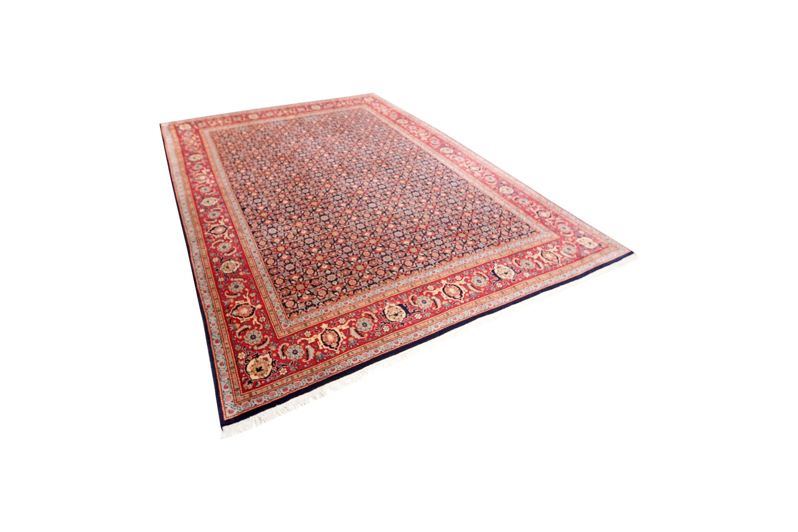 Tabriz 40 Raj — Hand-knotted, 245x347 cm, Blue, 100% Virgin Wool | View 5