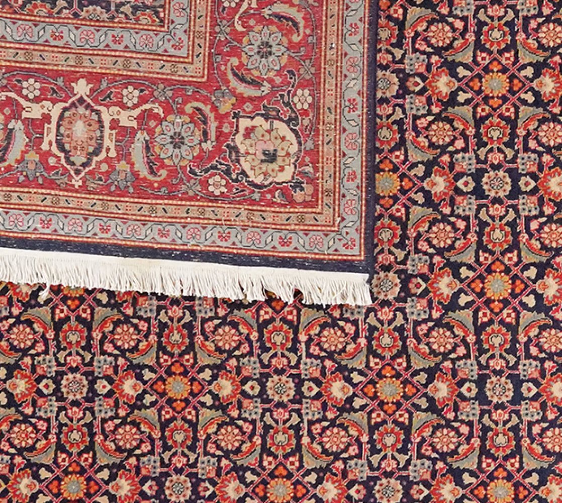 Tabriz 40 Raj — Hand-knotted, 245x347 cm, Blue, 100% Virgin Wool | View 6