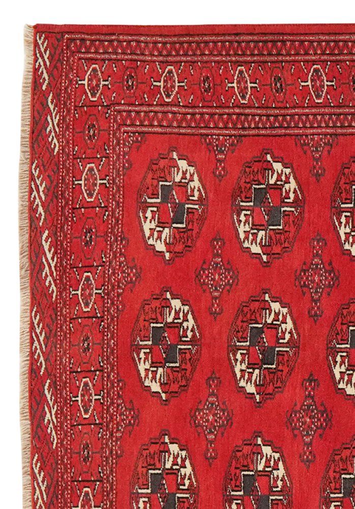 Turkman — Hand-knotted, 115x165 cm, Red, 100% Virgin Wool | View 3