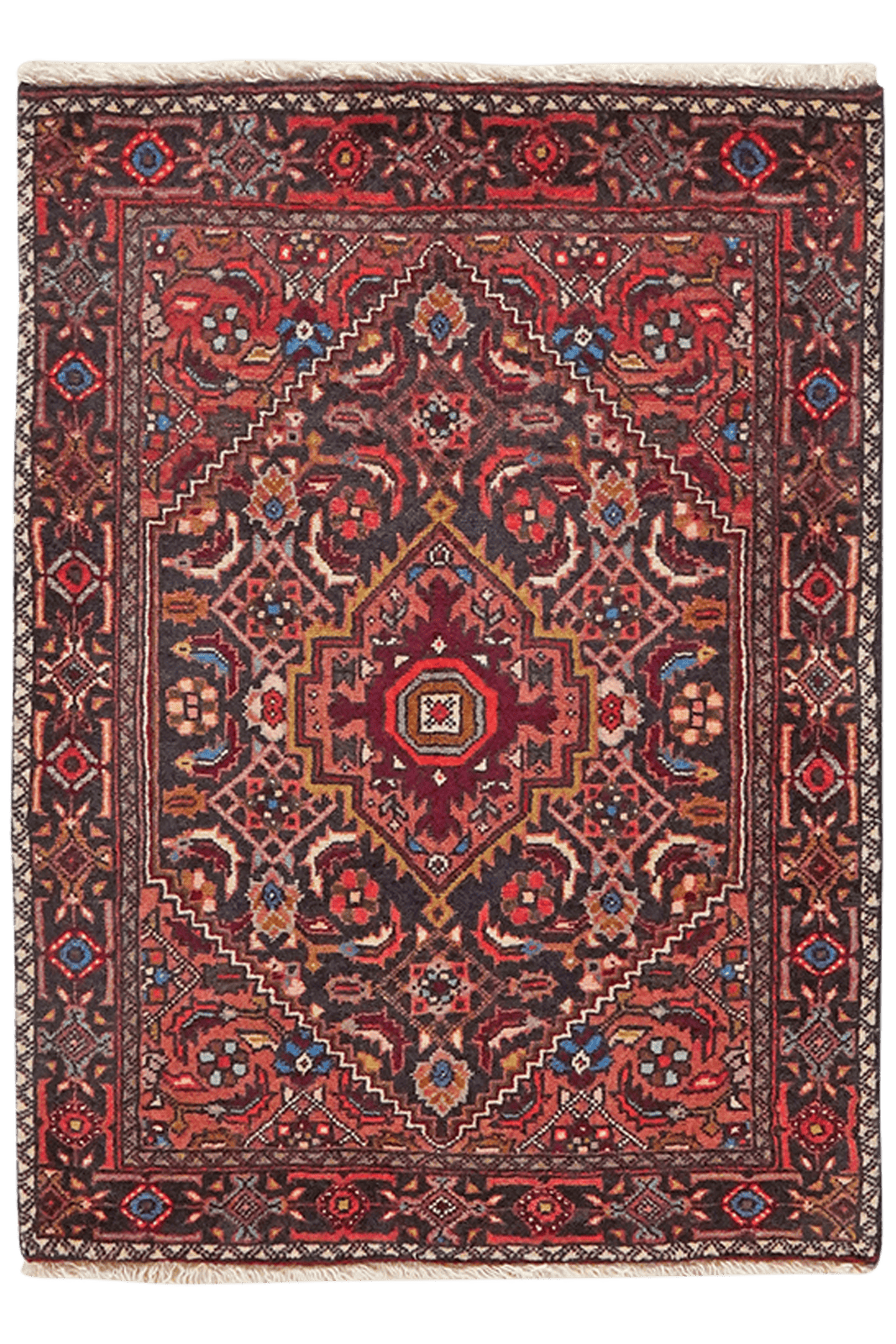 Goltuk — Hand-knotted, 57x77 cm, Blue, 100% Virgin Wool | Main view